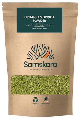 Moringa Oleífera en Polvo | Natural y pura Hoja molida | rico en proteínas y minerales - usar en batidos, tes, sopas, harinas y mas | (1 kg x 1 pack)