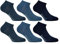 Lonsdale Sneaker 6 Paia di calzini alla caviglia, ottima qualità di cotone (Blu Mix, 39-42)