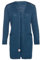 KNIT FACTORY - Ruby Strickjacke - Lange Damen Strickjacke mit Taschen - Cardigan mit Wolle und Alpaka-Wolle - Hochwertige Qualität - Petrol - 40/42