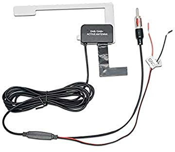 Dab Antenne Auto Antennenadapter, Riloer DAB DAB + Auto Digital Radio Antenne Glasantenne Fensterhalter FM Sockel Fensteraufkleber