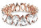 Swarovski Ring VITTORE: Ring Pear CZWH/Ros 2 55 5585425 Marke, Einheitsgröße, Metall, Kein Edelstein