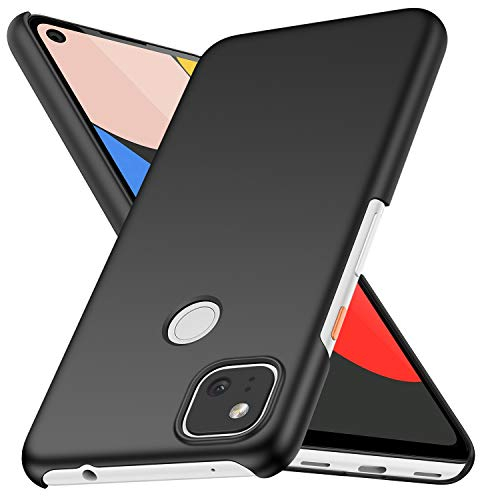 BRAND SET Schutzhülle für Google Pixel 4a 5G Hülle PC Ultra Dünnes Telefongehäuse, Ultradünne Antikollisions Und Kratzschutz Hartschale für Google Pixel 4a 5G-Schwarz