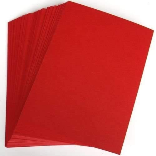 Stella Crafts Karton, A5, Rot, 50 Blatt