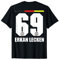 Deutschland Sauf Trikot 69 Erkan Lecken Sauf Legende T-Shirt