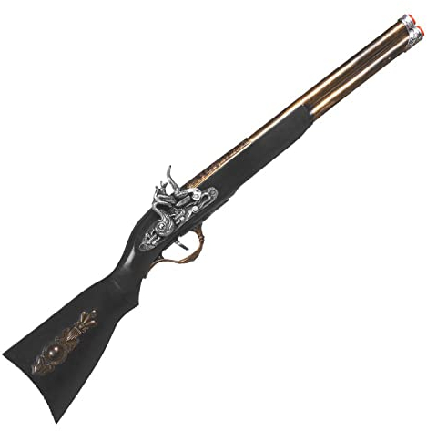 Boland 74199 - Piraten-Gewehr, Länge 56 cm, Attrappe für Faschingskostüme, Karneval und Mottoparty
