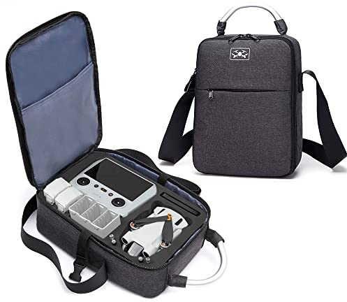 ZJRXM Tasche für DJI Mini 3 Pro Drone Zubehör, Tragetasche Aufbewahrungs Tasche Tragbare Umhängetasche Handtasche für DJI Mini 3 Pro (Schwarz)