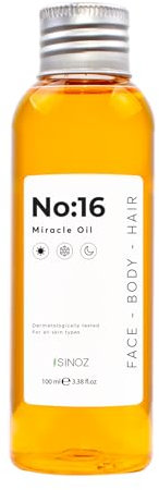 No.16 Miracle Oil - Huile nourrissante polyvalente pour le visage, le corps et les cheveux | 16 huiles botaniques pour peau sèche et cheveux brillants 100ml