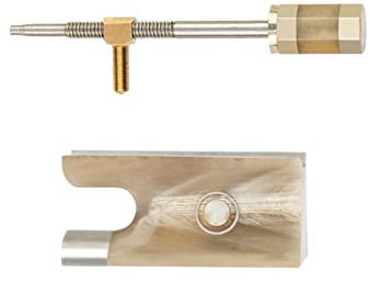 Violinbeschläge OCHSE Horn Violin Bow Frosch Violine Bogen Teile 4/4 Violine Ersatz W/Tasten (Color : 03)