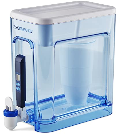 ZeroWater 5.2 L Cup Ready-Read 5-Stage Water Filter Dispenser, NSF-zertifiziert zur Reduzierung von Blei und PFOA/PFOS, Instant TDS Read Out