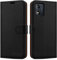 iCatchy for Motorola Moto E13 Case Leather Wallet Book Flip Folio Stand View Cover with Card Slots and Kickstand for Motorola Moto E13 Phone Cover (Black)