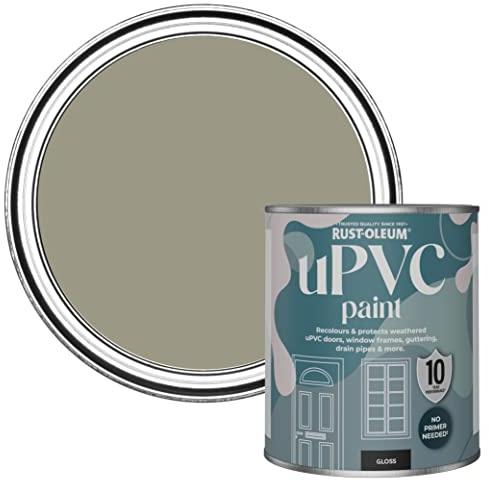 Rust-Oleum Green uPVC Door and Window Paint In Gloss Finish - Grounded 750ml
