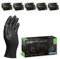 PROGRIP Guantes nitrilo talla M Negro [Con doble grosor y textura diamante] - Guantes desechables de nitrilo para taller, industria y montaje - Luvas nitrilo descartaveis (500 uds)