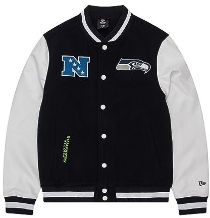 New Era Seattle Seahawks NFL 2023 Sideline Navy White Jacke - M