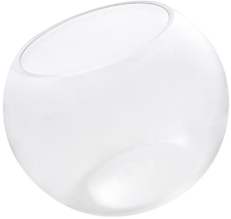 Operitacx Fischbecken Aus Glas Kugelschale Fischglas Glas Rundes Fischbecken Hydrokultur-pflanzflasche Vasen Für Tafelaufsätze Wasserstation Pflanzvase Sukkulententopf Mesa Einzigartig Büro