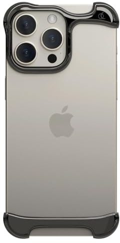 Arc Pulse Schutzhülle für iPhone 15 Pro Max – Minimalistischer Fallschutz, stoßfestes Aluminium in Luftfahrtqualität, doppellagige Stoßdämpfung, Kratzfest, aufschiebbar, leicht, 360°-Schutz