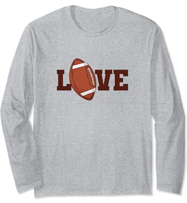 Liebe American Football USA Volkssport Langarmshirt