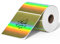 Itari 2 Thermo-Laser-Etiketten Aufkleber rund 50x50mm,Selbstklebende Kreis Aufkleber,Kreis Thermo-Etiketten Aufkleber für DIY, Danke,Logo,Name,QR Code(500 Etiketten/1 Rolle)