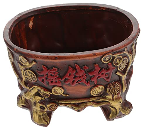 ORFOFE 1pièce Pot De Fleurs Vintage Conteneur à Plantes Succulentes pour Décoration Intérieure Et Extérieure Design Rétro Élégant pour Jardin Bureau Et Balcon