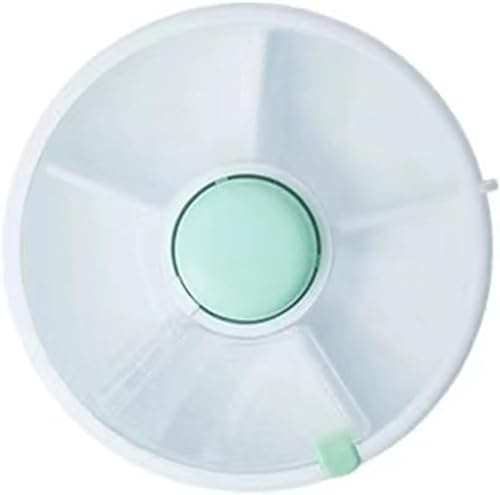 MIBEKS Snack Spinner Rotierende Aufbewahrung Kinder Tragbare Melone Süßigkeiten Samen Organizer Aufbewahrungsboxen Snackbehälter für Kinder (Mintgrün)