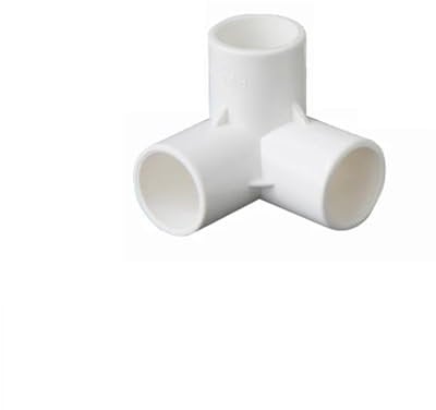 JrEam PVC Pipe Fitting 3-Way, 4-Way, 5-Way, 6-Way Elbow 20mm,25mm,32mm,40mm,50mm Solvent Weld Connector Aquarium Plumbing Accessories (Color : 3-Way Elbow (White), Size : 40mm)