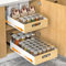 Housolution Teleskopschublade, 1 Stück Ausziehbare Schublade für Küchenschrank, Slide Out Drawer Pull Out Cabinet Organizer für Küche