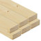 Generico listelli legno massello abete 20x40 x 3 metri piallati su quattro lati con smusso su spigoli Made in Italy confezione da 6 pz