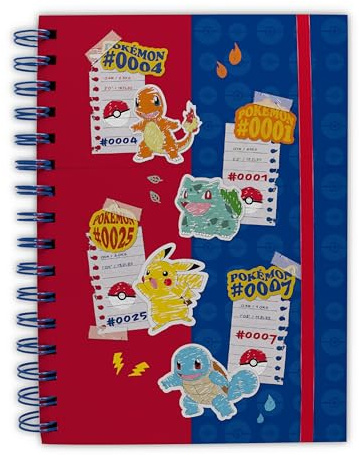 Pokémon Notizbuch, A5, Blau & Rot, Partners by ABYstyle