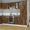 CINDERFUL Hängeschrank Glas Räuchereiche 60x31x60 cm Holzwerkstoff,Moderner Hängeschrank mit Glasfront Optimaler Stauraum für Ihre Küche Küche, Haushalt & Wohnen Möbel