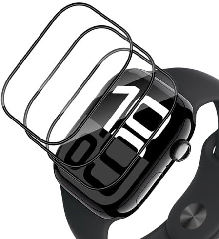 Haofun Protector de Pantalla para Apple Watch Series 10 42mm Cristal Templado Película, [3 Piezas] Dureza 9H Libre De Burbujas Cubierta Protectora Ultrafina, HD Película de TPU