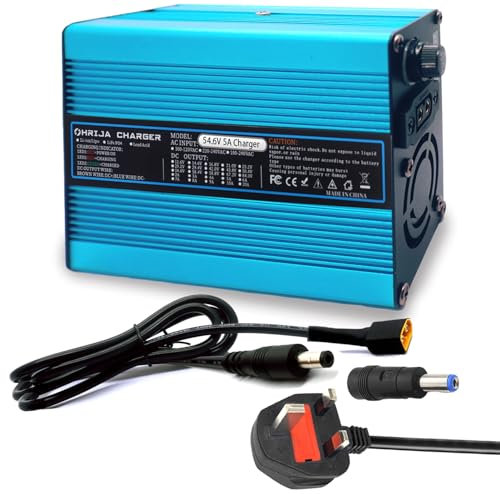 54.6V 5A Battery Charger For 48V Lithium Battery Pack Charger, 48V 5A Power Supply Charger Blue Exterior With DC 5.5 * 2.5MM connector