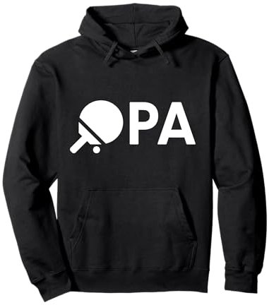 Opa Tischtennis Outfit - Zum Tischtennis Spielen Großvater Pullover Hoodie
