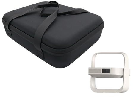 Custodia morbida per il proiettore portatile XGIMI Elfin Flip – borsa portatile spessa con tracolla regolabile, design a rete per accessori, Nero duro