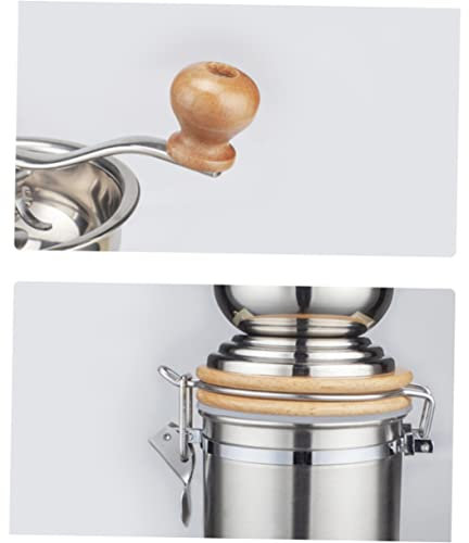 SECFOU Handkonischer Kaffee-mahlteller Aus Edelstahl Manuelle Kaffeebohnen-pfeffer-hand Für Die Küche Zu Hause