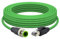 Lonlonty M12 4 Pin to RJ45 Shielded Cable Assembly, 26 AWG Industrial Field-wireable M12 4 Pin D Code Male to RJ45 Ethernet Network PROFINET Sensor CAT5e Cable Assembly 16.5Ft Shielded Patch Cord