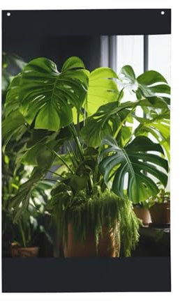 Monstera Deliciosa Bananen-Palmen-Druck, dekorative Outdoor-Flagge, 90 x 152 cm, individuelle Flagge, geeignet für Outdoor-Dekoration, Garten, Terrasse