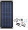 Chargeur de batterie solaire monocristallin 60 W 18 V, sortie 12-18 V CC avec deux ports USB, pour l'entretien de voiture/caravane/bateau, comprend des pinces crocodiles et des ventouses, construction