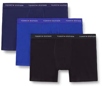 Tommy Hilfiger Herren 3er Pack Boxershorts Briefs mit Logobund