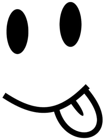 Smile Zunge gesicht Aufkleber Sticker Autoaufkleber Farbe &Größe wählbar