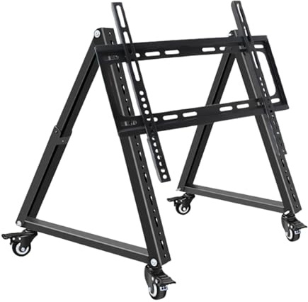 MotiveTech Low Height Mobile TV Stand, Space Saving, Steel, for Stage, Meeting Room, Home