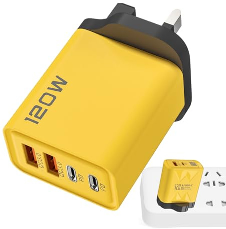 Chargeur Mural USB Secteur Compact Et Portable, Doté De Double PD Et Double | Bloc D'Alimentation À Branchement Rapide Pour Téléphones, Tablettes, Gadgets, , Maison
