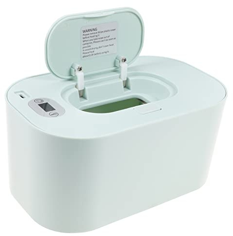 Happyyami Tragbarer Feuchttuchwärmer aus Abs und Pp mit USB Anschluss Grün Temperaturregelbar Praktischer Babytuchspender für Auto und Zuhause