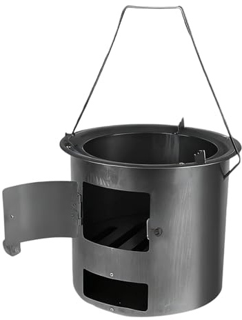 Campingkocher Holzbetrieben Edelstahl Brenner
