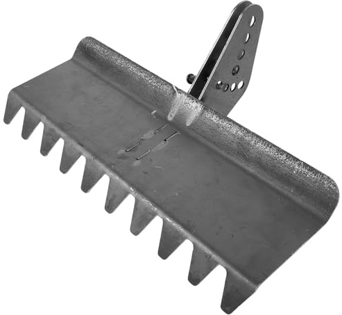 TOYZFRIENDY Rasenrechen Bodenharke für Motorhacke aus Stahl 40cm Anbaugerät zum Nivellieren Unebener Flächen Zubehör für Gartenfräse und Gartengeräte zur Bodenvorbereitung