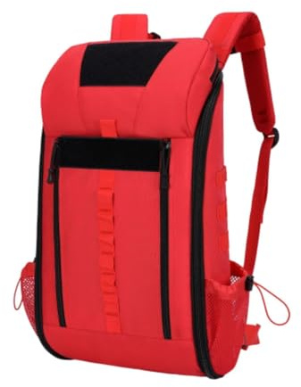 Sunerzenor Trauma Rucksack Erste Hilfe Tasche Notfall Medizin Backpack Paramediker Beutel Funktion Oxford Stoff für Reise Camping Wandern Zuhause Büro, Rot