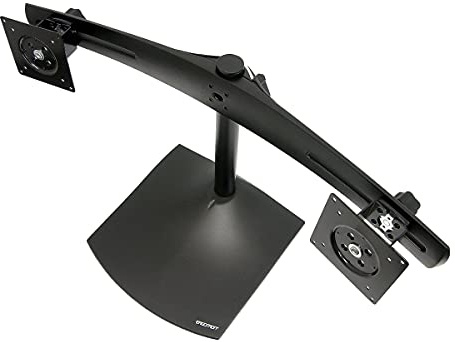 Ergotron DS100 Dual-Monitor Desk Stand, Horizontal - Stand for dual flat panel - aluminium, steel - black - screen size: up to 24