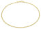CARISSIMA Damen 9k (375) Gelbgold 1mm 30 PG Twist Panzerfußkette 23cm/9zoll 1.23.0474