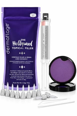 Dermaflage Narben Make-up Concealer, Aknennarben Filler, Narben Abdeckung, 1 Monatsvorrat