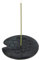 AROMANDISE Lotus Porte Encens, Pierre, Noir, 1.7 x 11 x 11 cm PELOTUS