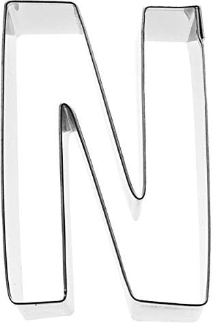 Birkmann, Ausstechform Buchstabe N, Grau, 6 cm, Edelstahl
