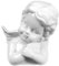 Holst Porzellan PSEN 002 Porzellanfigur Engel Spitzbub, weiß, 9.5 x 11 x 12 cm 2 Stück